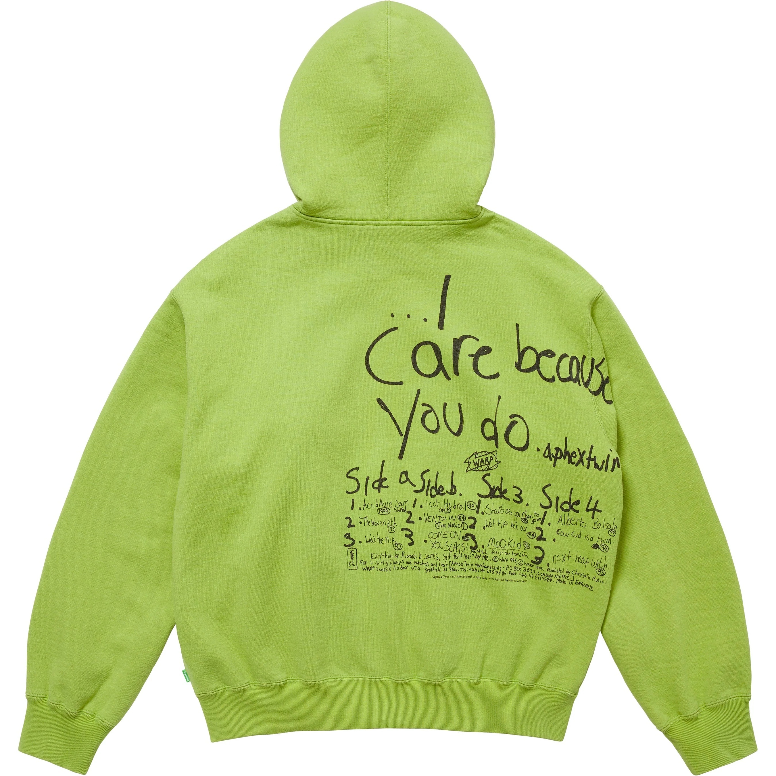 Supreme/Aphex Twin Zip Up Hooded Sweatshirt view 19